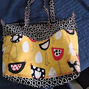 Knitting tote bag
